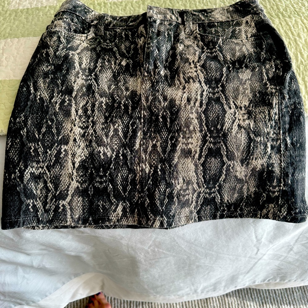 ZARA cotton zebra print mini skirt size small new without tags
